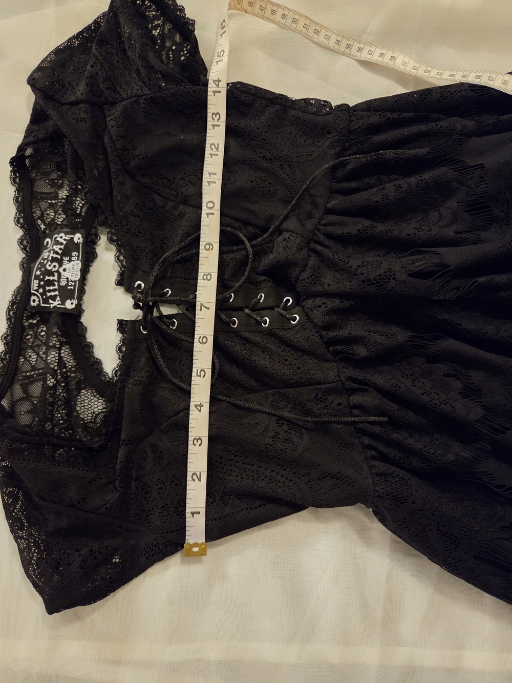 Vintage Killstar Rare Bella Morte Lost Babydoll Dress with Tie Front, XS - Picture 3 of 10